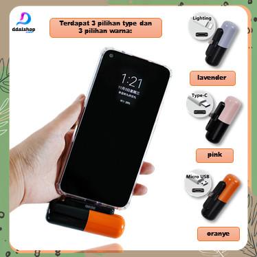 Powerbank Powerbank 5000 Mah Mini Portable Fast Charging Iphone Android Microusb