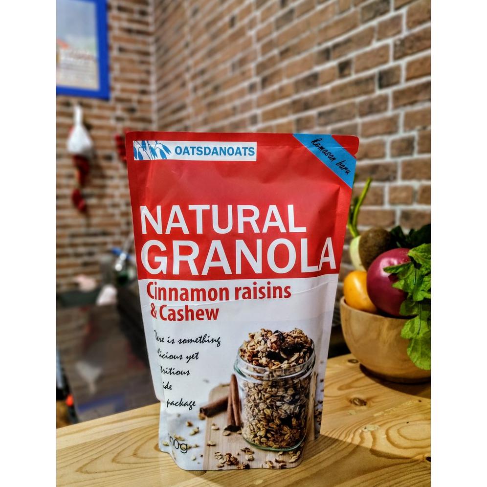 

OATSDANOATS, GRANOLA CINNAMON RAISIN CASHEW, 500GR Best Seller