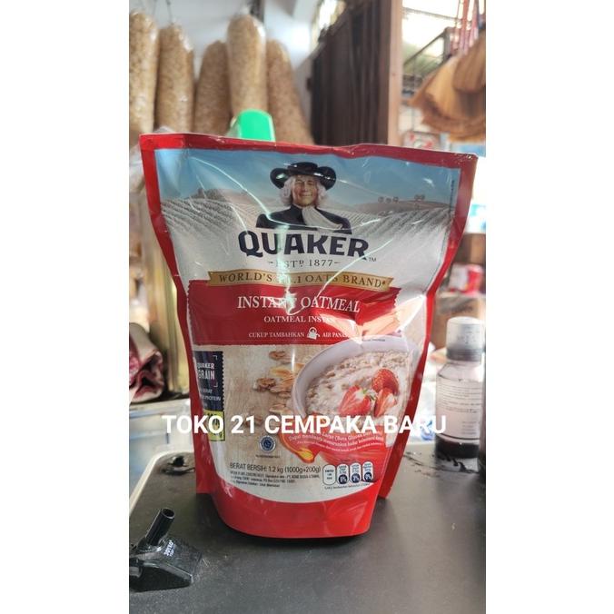 

Quaker Instant Oatmeal MERAH Refill 1.2 KG | Oats Gandum 1.2KG 1200 gr Best Seller