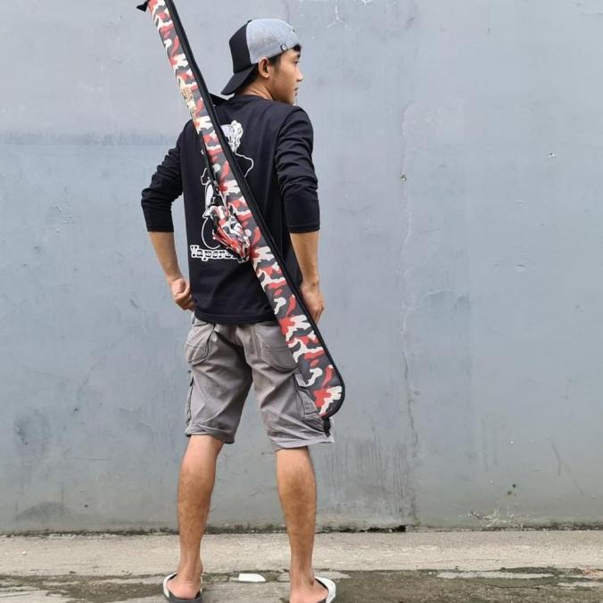 Tas Joran Pancing Tegeg Joran Sambung Ukuran Panjang Tas 100Cm 130Cm