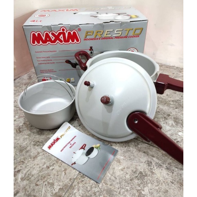 Promo.. maxim presto 4 liter panci pelunak pressure cooker 6K7