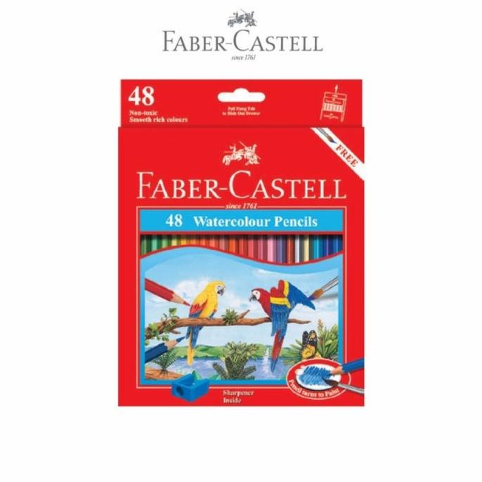 

Faber castell pensil warna water color isi 48 warna