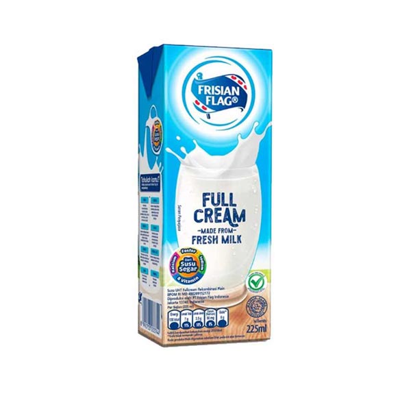 Promo Harga Frisian Flag Susu UHT Purefarm Full Cream 225 ml - Shopee