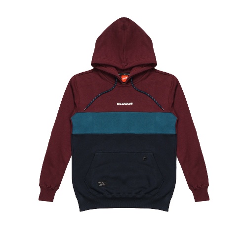 Bloods Sweater Hoodie Arco Maroon Navy