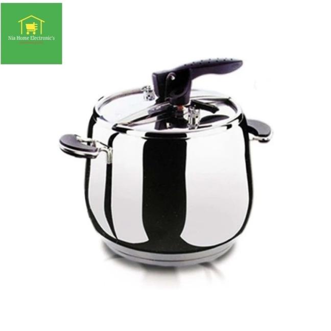 Oxone OX1080 Panci Presto 8 Liter Stainless Steel Silver