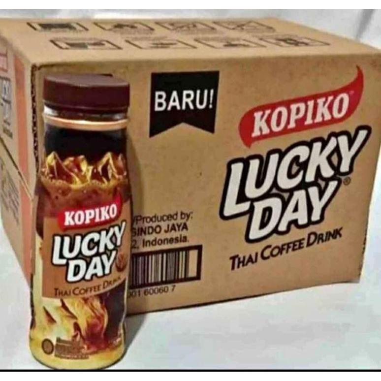 

kopiko lucky day kopi botol 180 ml isi 12 btl Best Seller