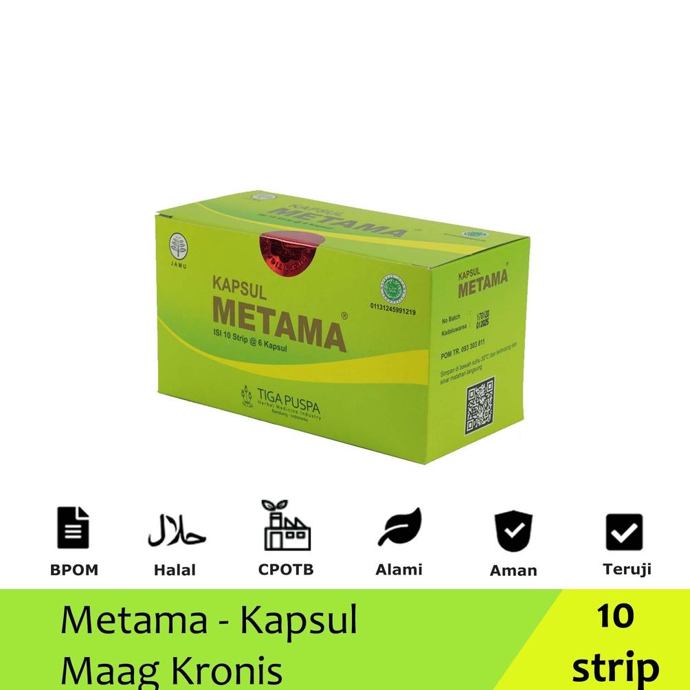 

Obat Maag Kronis dari METAMA, 1 Box isi 10 Strip Best Seller
