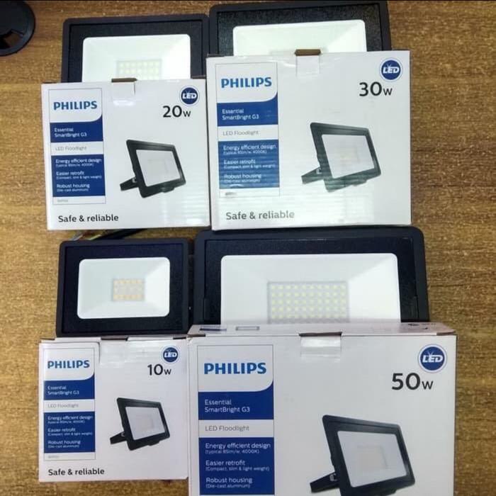 Lampoki Lampu Sorot Led Philips 10 Watt Led Floodlight Philips Bvp 131 10W