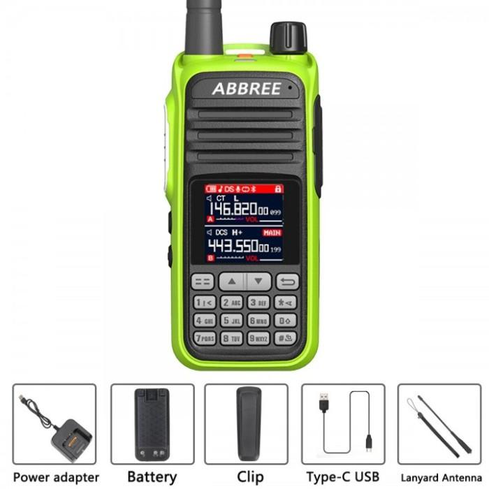 Ht Abbree Ar-730 Full Band Walkie Talkie Airband Wireless Copy Freq.Ls