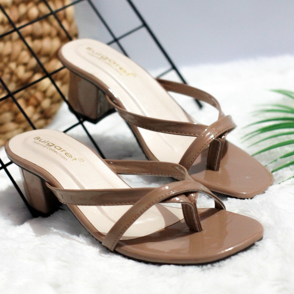 Sandals Heels Tali Wanita GRIETA Block Heels R 90