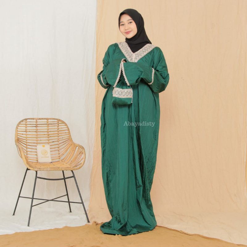 Kania Abaya Lintha jilbab Mukena Tanpa kepala mukena terusan