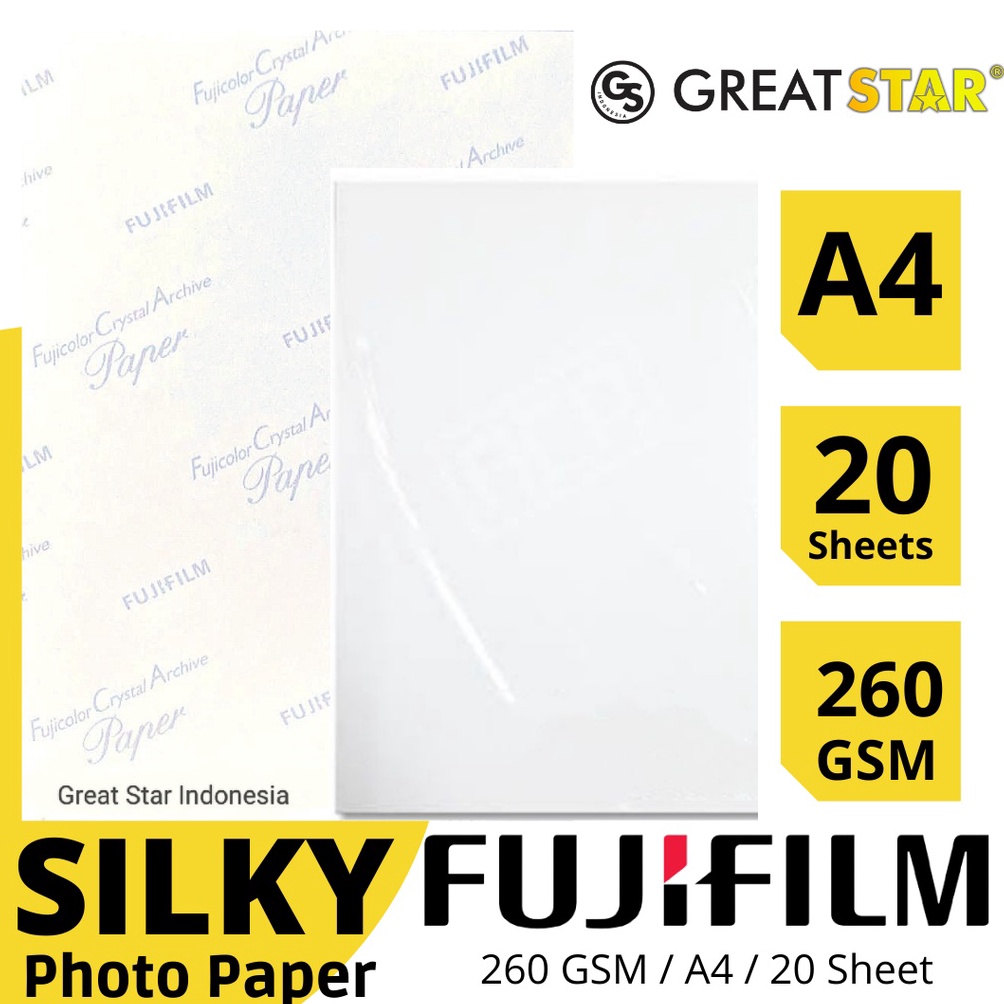 

Paling Dicari.. SILKY FUJIFILM 260 GSM A4/20 LEMBAR JAPAN QUALITY NCA