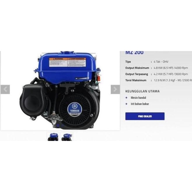 Promo Mesin Ketinting-Mesin Penggerak-Mesin Serbaguna Yamaha Mz 200