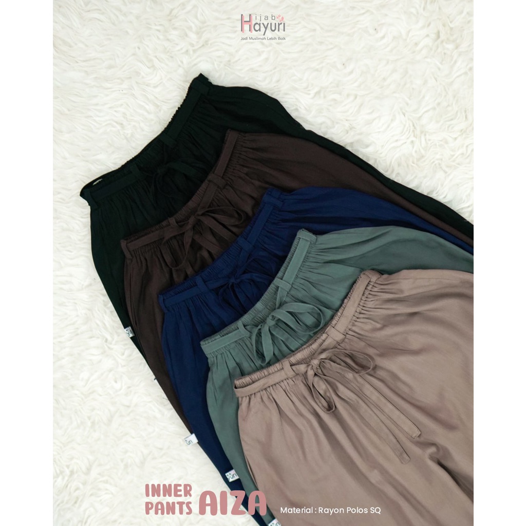 Inner Pants Aiza Dari Hijab Hayuri - Celamis Jumbo Celana Dalaman Gamis All Size Fit To XXL Bahan Rayon Polos SQ