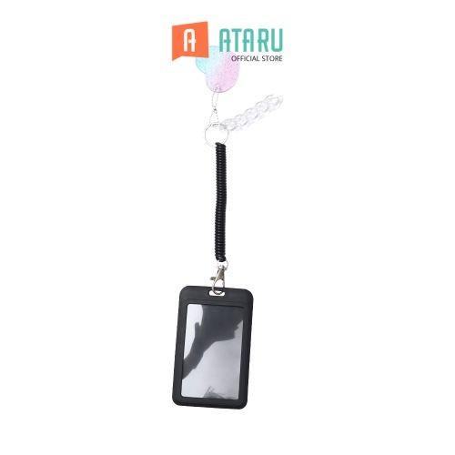 Coverku Ataru Holder Id Card Dengan Charm - Hitam
