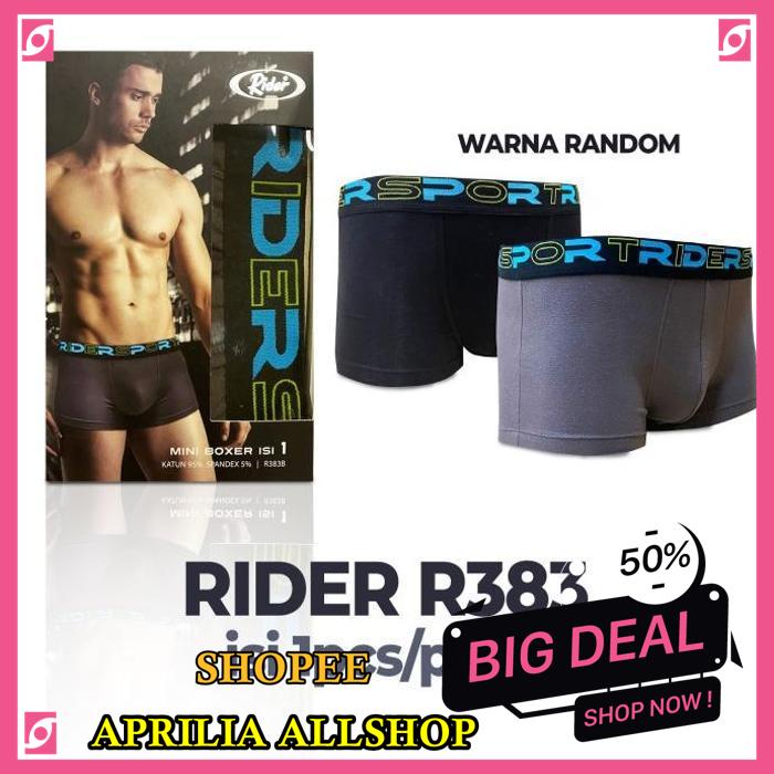 RIDER SPORT MINI BOXER  CELANA BOXER PRIA ISI 1 PCS HIGHT QUALITY