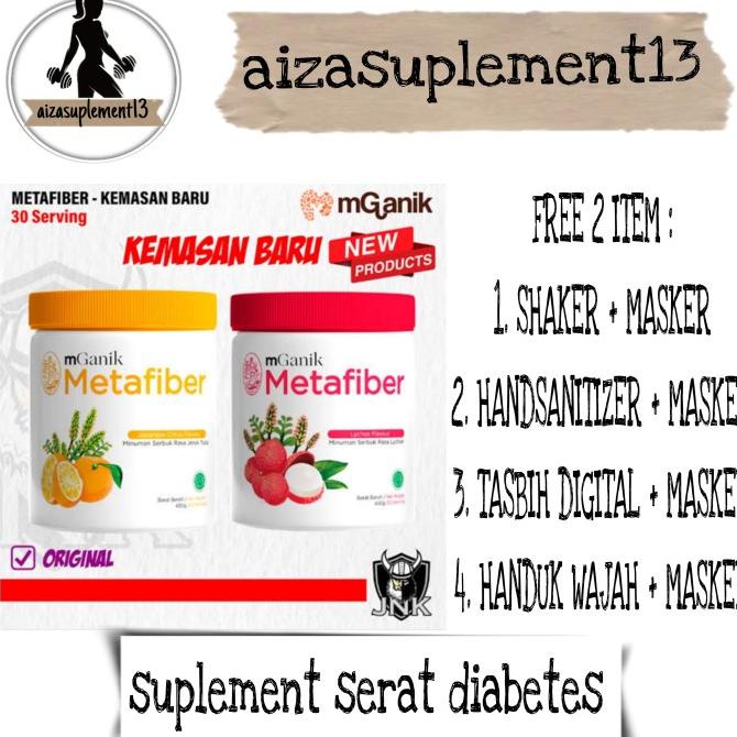 Mganik Metafiber suplement diabetes gula darah Metafiber Mganik