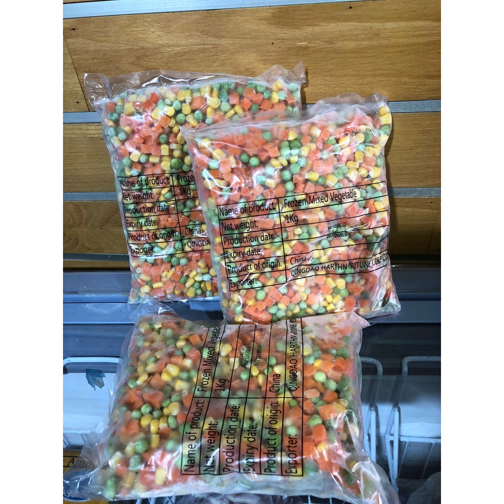 

Vegetables MIX 3 Way Frozen / Sayur Jagung Kacang Polong Wortel