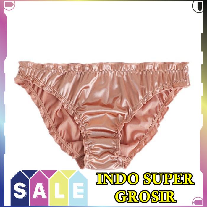 CELANA DALAM WANITA FULL SATIN LICIN MENGKILAP SILK BAHAN BERKUALITAS TINGGI 