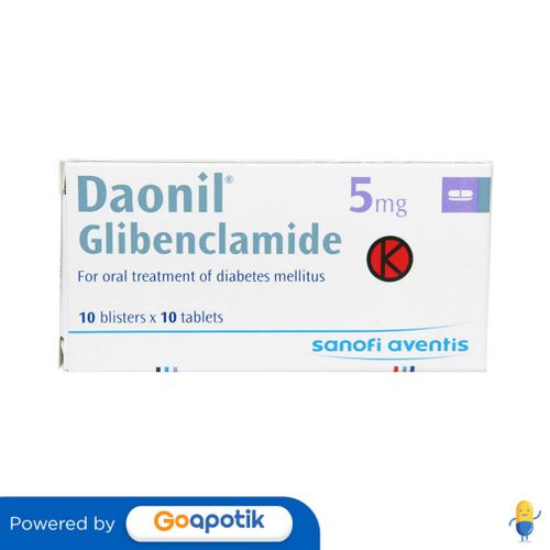 DAONIL 5 MG BOX 100 TABLET