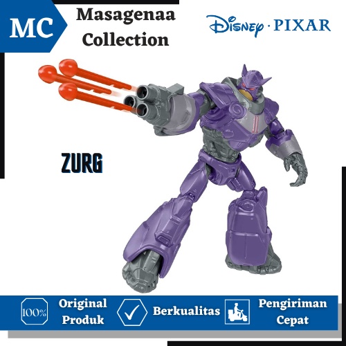 Main Mainan Blaster Attack Zurg Action Battle Equipped Disney Pixar Buzz Lightyear Action figure Fig