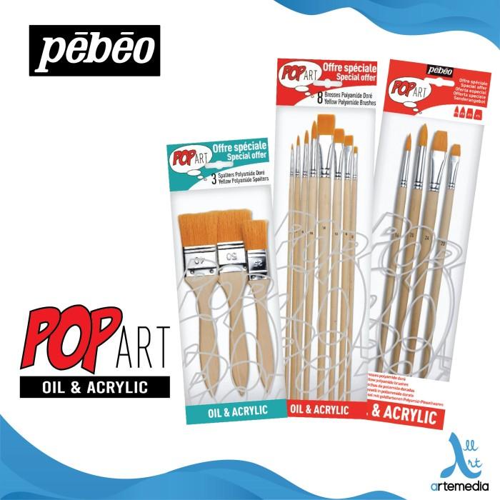 

Terlaris Kuas Lukis Pebeo Yellow Polyamide Oil And Acrylic Brush Set