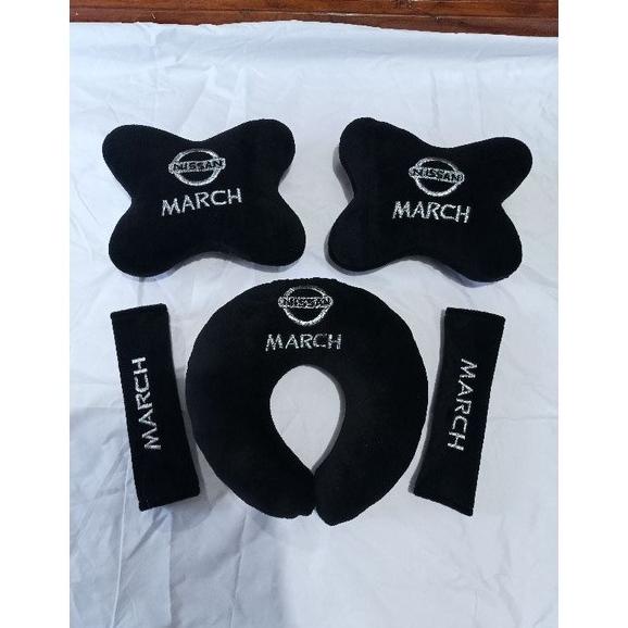 NEW  carset bantal mobil Nissan march aksesoris interior mobil march RD3F