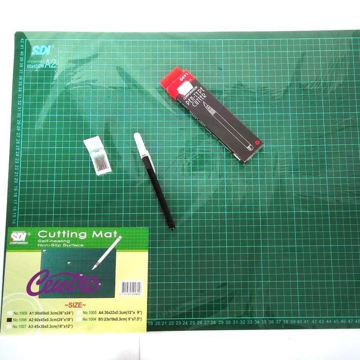 

Best Seller Paket Sdi Cutting Mat A2 + Pen Cutter 0491