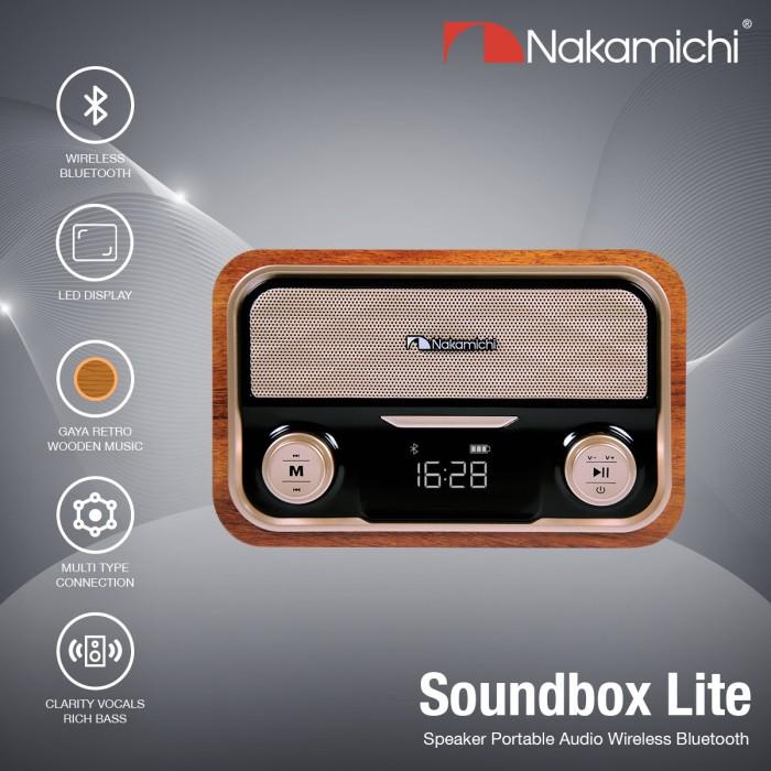 Terlaris Nakamichi Soundbox Lite Speaker Portable Audio Wireless Bluetooth