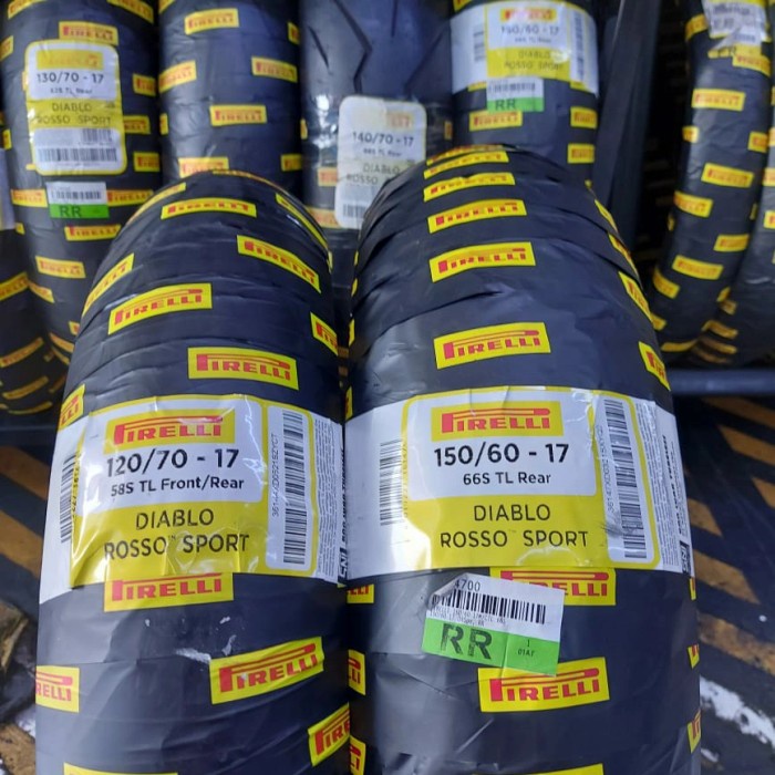 Terlaris Paket Ban Pirelli Diablo Rosso Sport 120/70 17 & 150/60 17