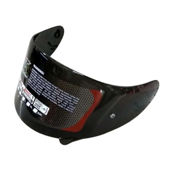 KYT FLAT VISOR R10/RC SEVEN/K2 RIDER - DARK