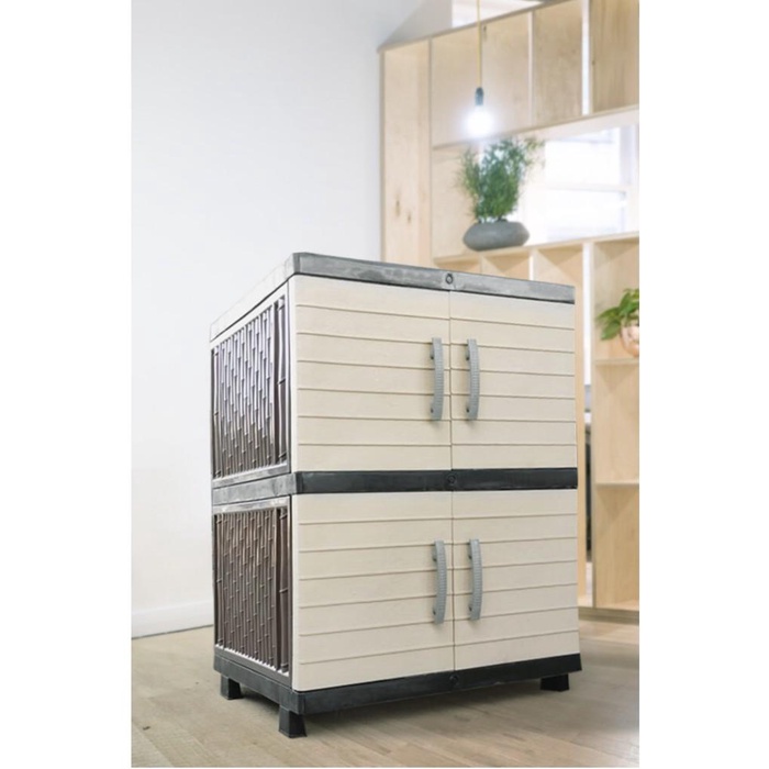 Lempa Lemari Plastik Susun 2 Jumbo Galaxy Lemari Baju Plastik Jumbo