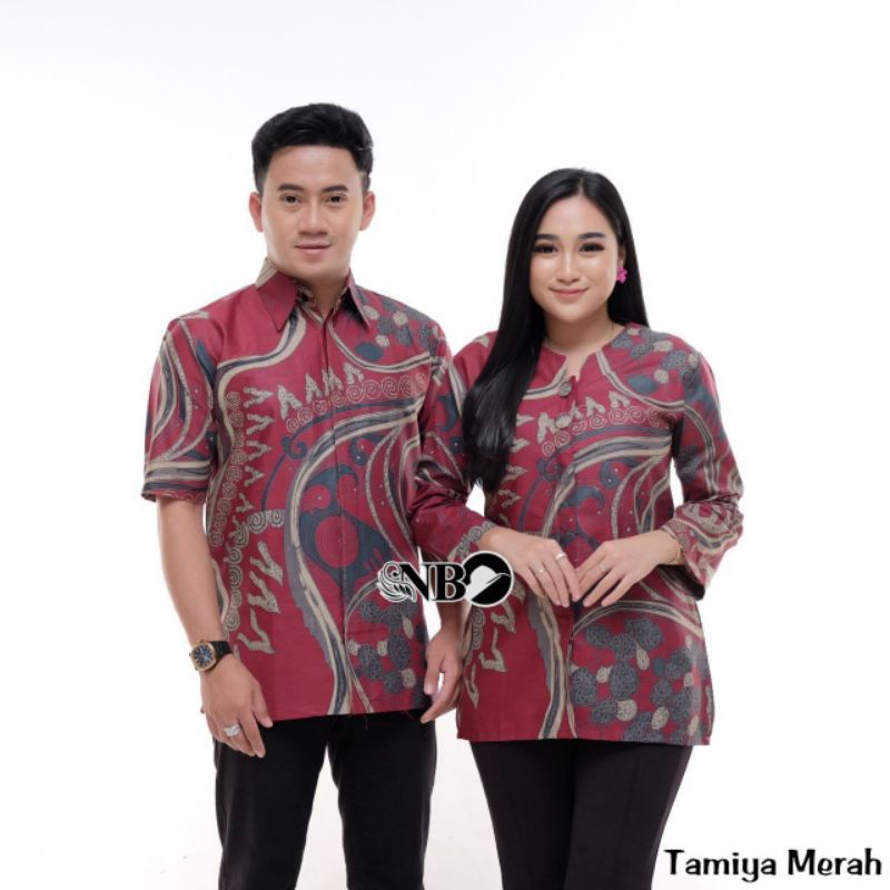 Atasan Batik Couple Premium Batik Pasangan Kemeja Blus Wanita Seragam