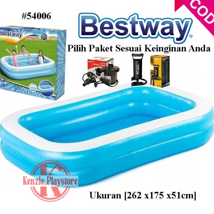 Bestway 54006 Kolam Renang Anak Jumbo [262 x175 x51cm] Bestway 54006