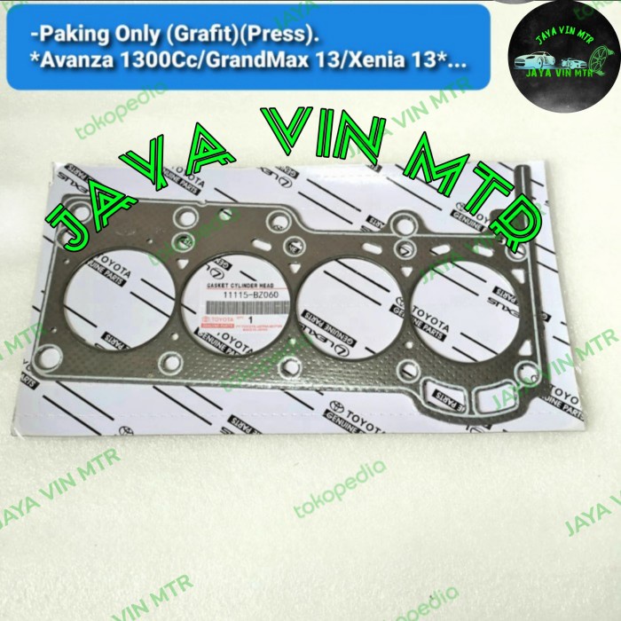 JVNM paking only gasket cylinder head grafit avanza xenia grandmax 1.3 1300