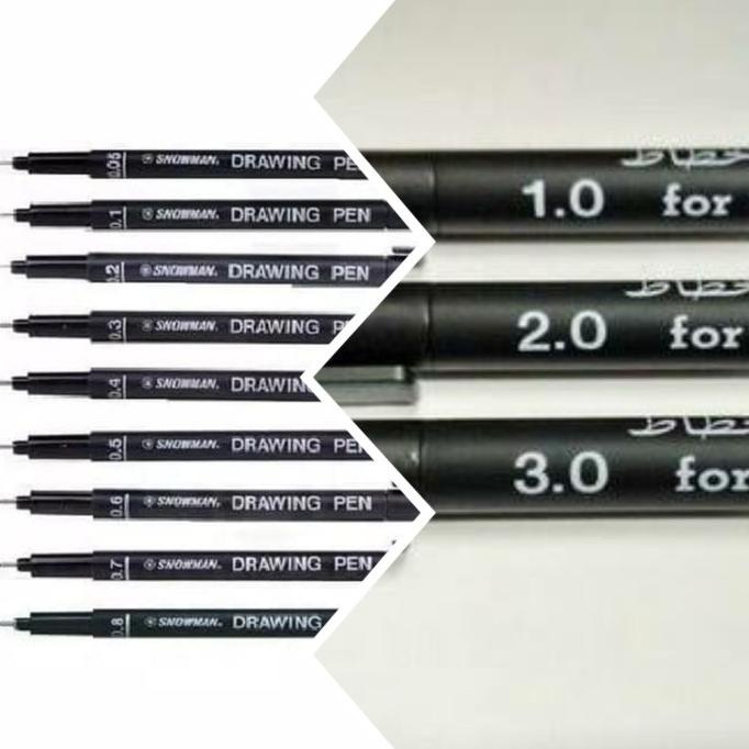 

SET 9 UKURAN SNOWMAN DRAWING PEN TECHNICAL SKETCHING PRO GAMBAR TEKNIK