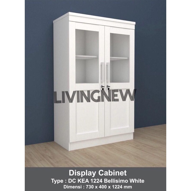 Terlaris Lemari Hias Serbaguna / Lemari Kaca / Lemari Tas/ Lemari Mainan Putih