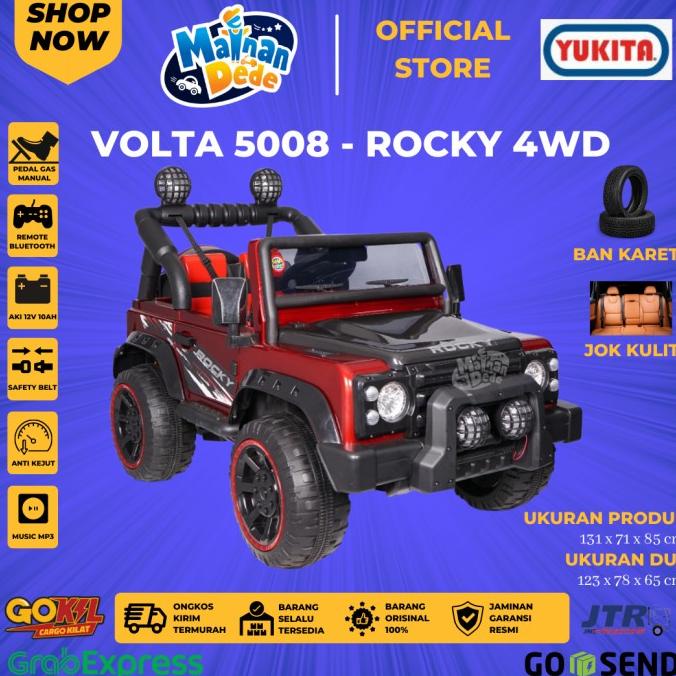 Mainan Mobil Aki SHP Volta Jeep Rocky 5008 GARANSI 18 BULAN