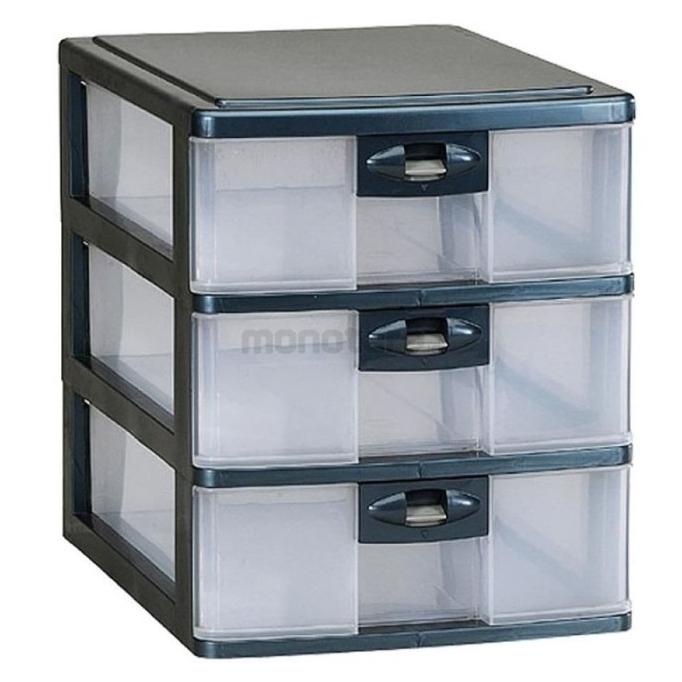 Laci Susun 3 Pressa A4 Lion Star PR-33 SS-3 Box Rak Container Plastik