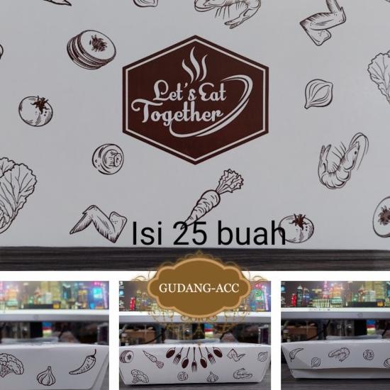 Lunch Box Motif / Lunchbox Kertas Motif Let'S Eat Together Uk Large