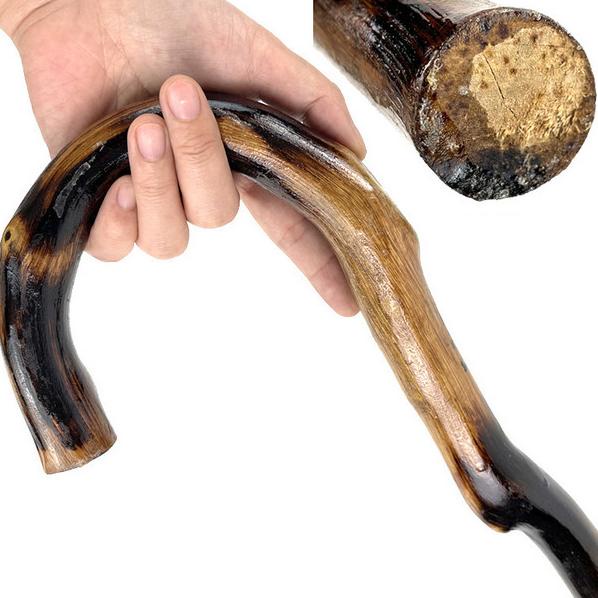 Tongkat Jalan Tongkat Orang Tua Tongkat Kayu Rotan 1122-122 Pengiriman Cepat