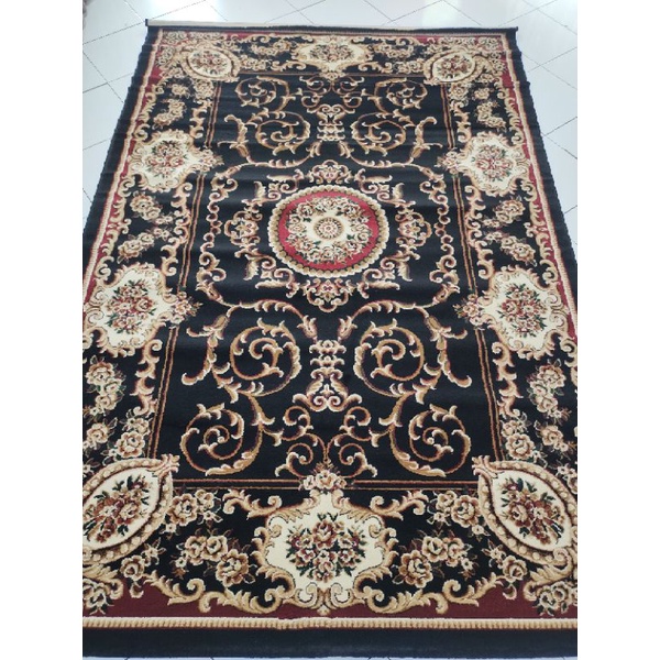 Karpet Shiraz 250x330 Permadani Turki Klasik 9120 Hitam