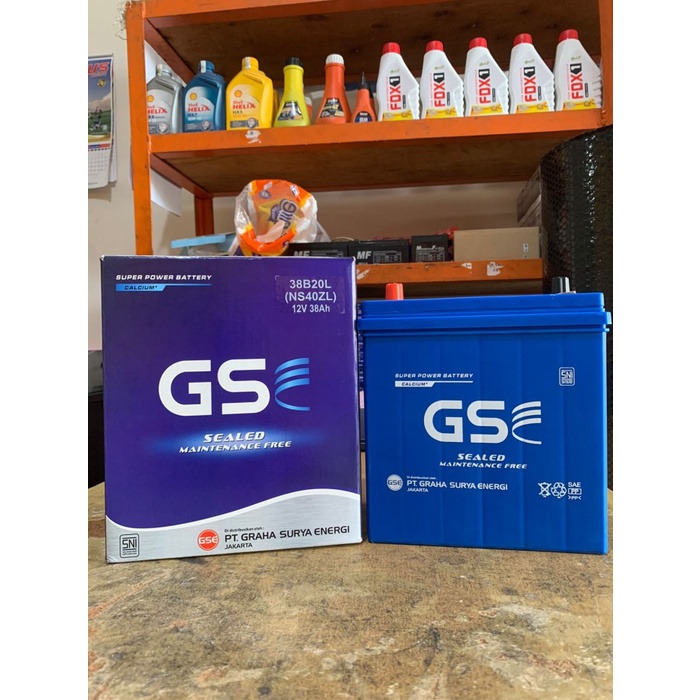 Aki GS GOLDSHINE Mobil Datsun Go NS40ZL Aki Kering 38Ah