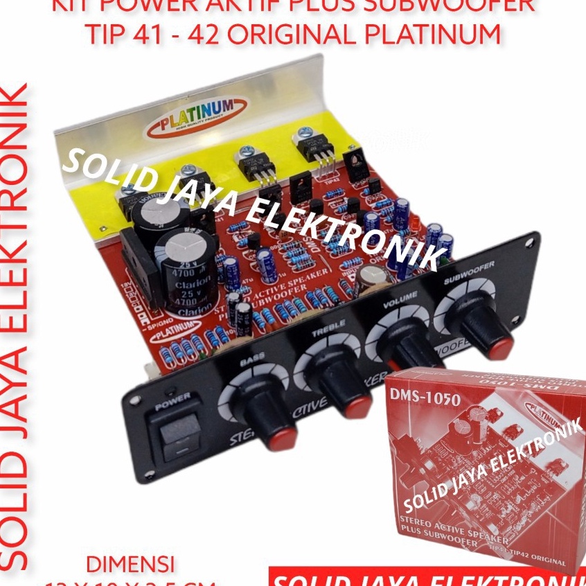 ☊↕⁑ KIT POWER SPEAKER AKTIF DMS-1050 TR FINAL ASLI TIP41 TIP42 TRANSISTOR ASLI TIP 41 42 ORIGINAL PL