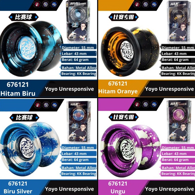 Terkini.. Yoyo Blazing Teens Orbis Auldey X YoyoOfficer Unresponsive Yoyo 88