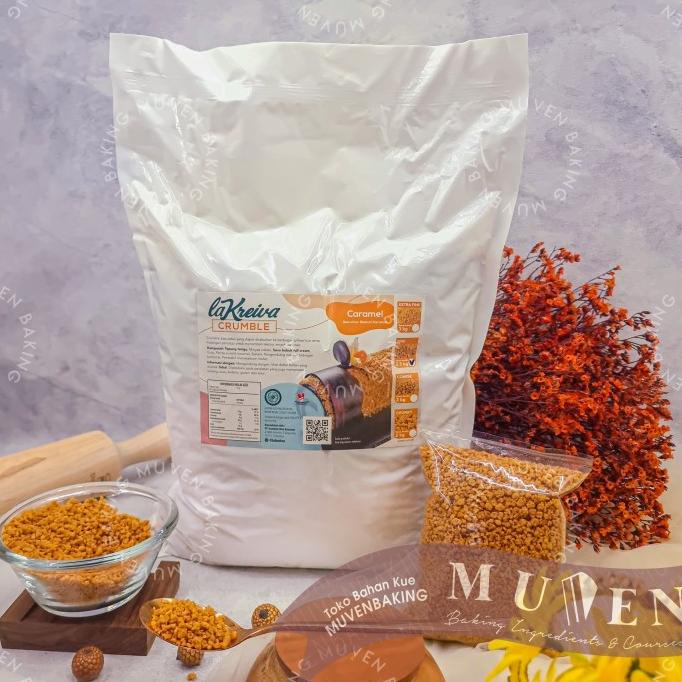 

LA KREIVA CARAMEL CRUMBLE 2.5 Kg FINE LAKREIVA COOKIE CRUMB REMAHAN