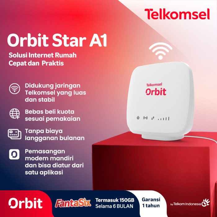 NEW SERIES TELKOMSEL ORBIT STAR A1 MODEM 4G WIFI HIGH SPEED ORIGINAL