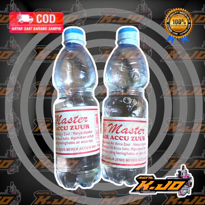 Air Accu Zuur Keras Accu Water Cairan Aki Zurr Zur MASTER 600 ml
