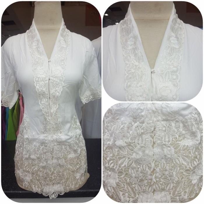 Terlaris Kebaya Encim Putih Polos