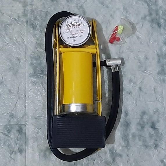 Antiban Pompa Angin Injak Manual Ban Motor Mobil Portable